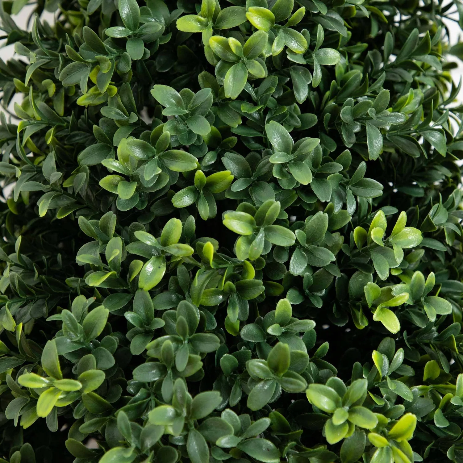 Close-up of dense artificial foliage texture